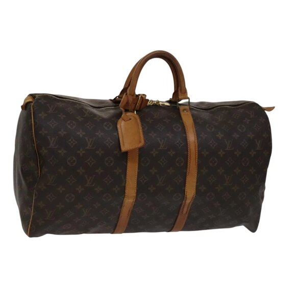 LOUIS VUITTON Monogram Keepall 55 Boston Bag M41424 LV Auth 108703 - Picture 1 of 16